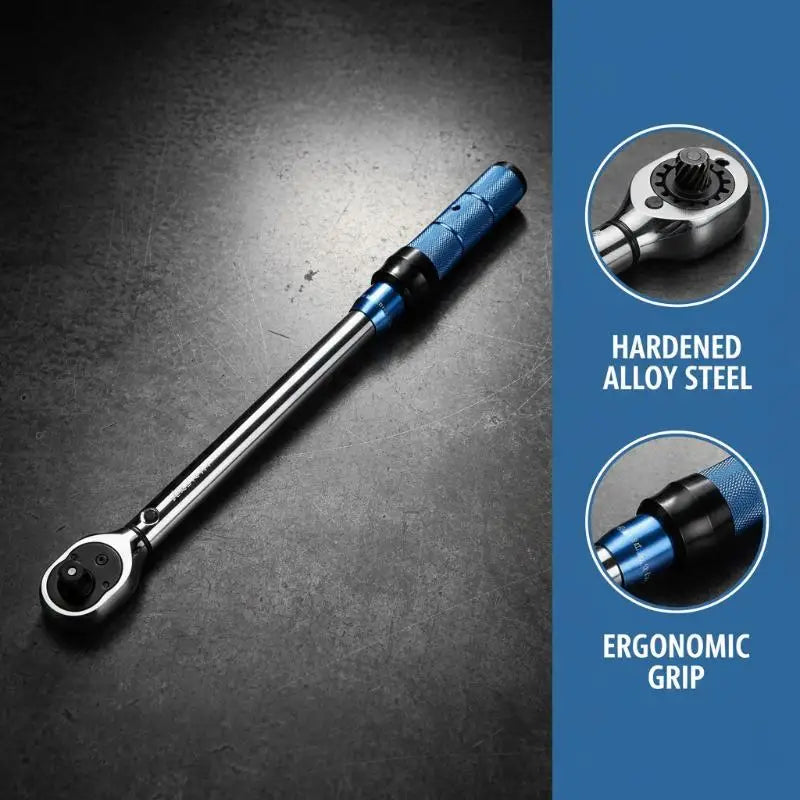 1Pcs 5-210Nm Preset Spark Plug Tool With Swivel Head 1/4" 3/8" 1/2" Drive Adjustable Torque Wrench For Car Bike Repair Oasis Select