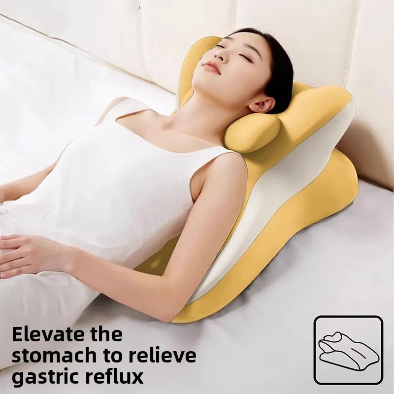 Ergonomics Bed Sleeping Pillow Backrest Cushion Adult Reading or Playing Phone Pillow Comfotable Waist Cushion Home Textile Oasis Select