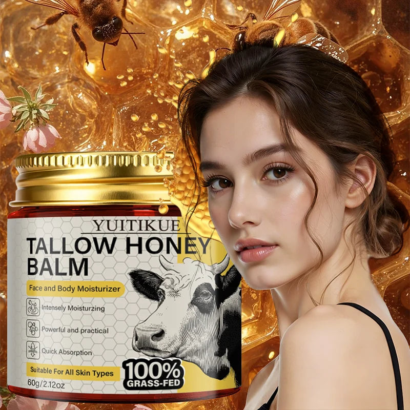 YUITIKUE Tallow Honey Balm – Non-Greasy Moisturising Face Cream