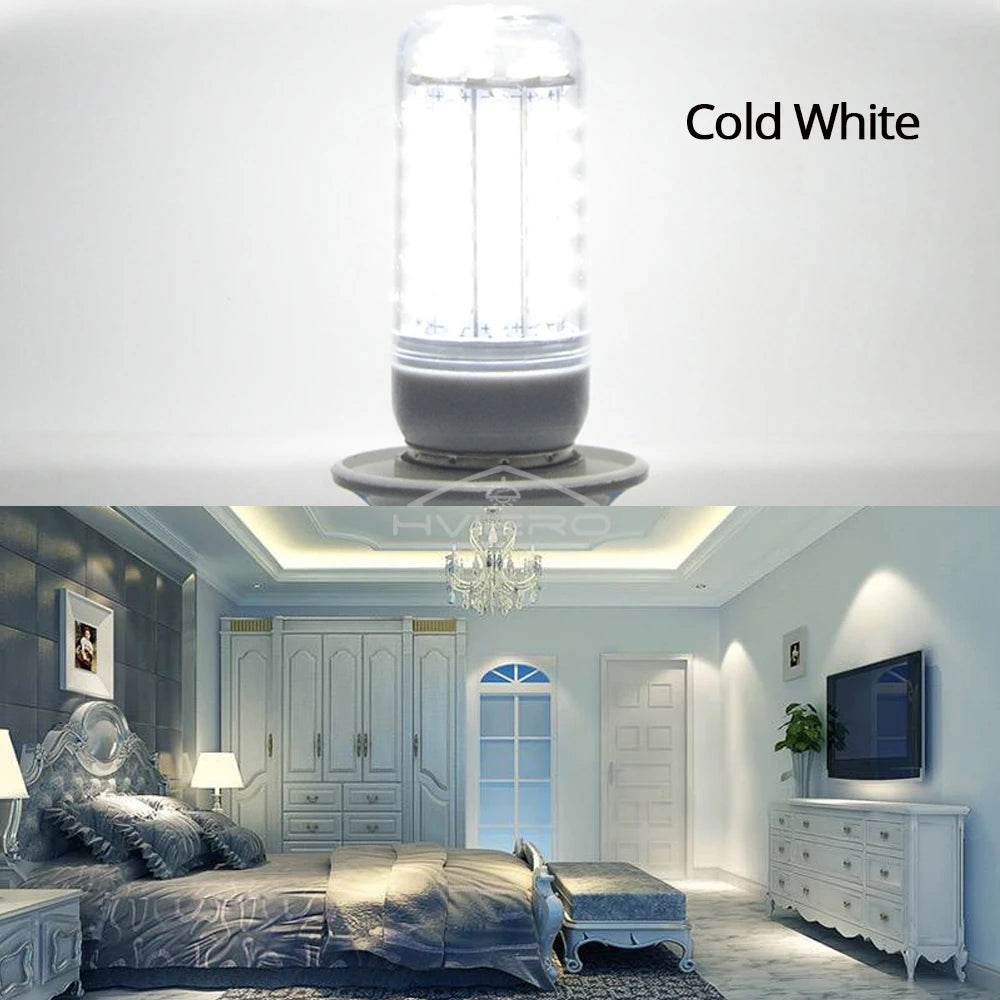 HVIERO E27 LED Corn Bulb 72-LED 5730SMD 360° Warm White 220V