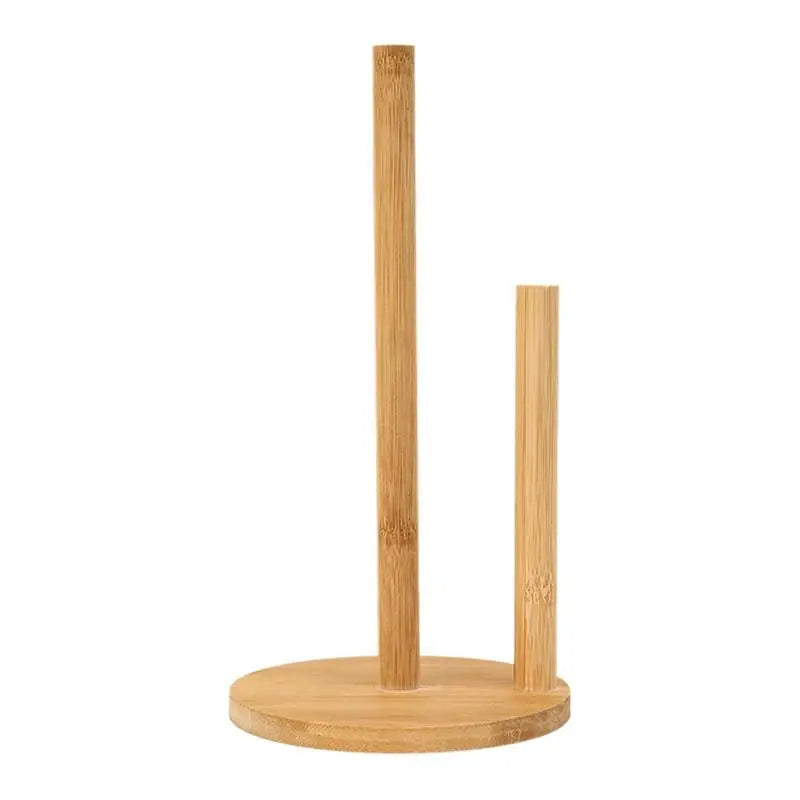 Wood Paper Towel Holder Countertop Wooden Standing Paper Towel Holder Base Paper Towel Holder for Paper Towel Fresh-Keeping Film Oasis Select