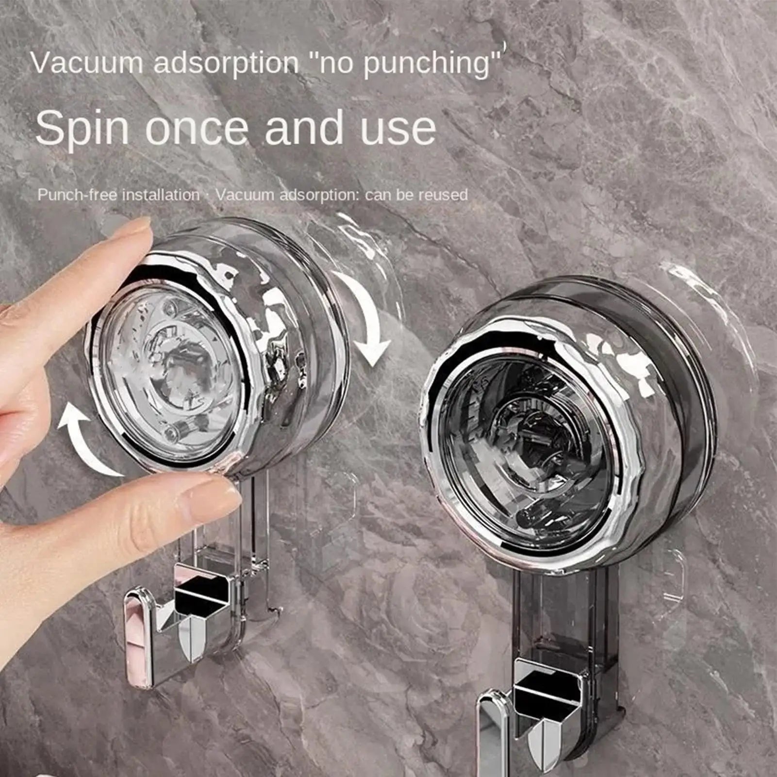 1PC Suction Cup Hooks Vacuum Reusable Shower Hooks Heavy Duty Clothes Hook Traceless Clothes Hook Hanger Storage Hooks Oasis Select