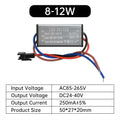 LED Driver Ballast AC85-265V 1-24W 250MA Adapter Transformer Lighting Transformers For Outdoor Waterproof Wall Lamp Floodlight Oasis Select 8-12W