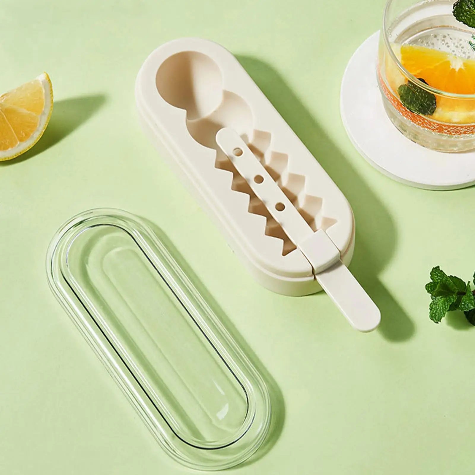 Ice Cream Stick Mold Silicone Ice Cream Mold Ice Ball Homemade Reusable DIY Baking with Cover and Stick Kitchen Tools Oasis Select