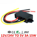 24V to 5V 12V to 5V 8-36V to 5V 3A-10A Switching Power Supply DC DC Power Converter Step Down for Car LED Oasis Select 12V-24V to 5V 3A