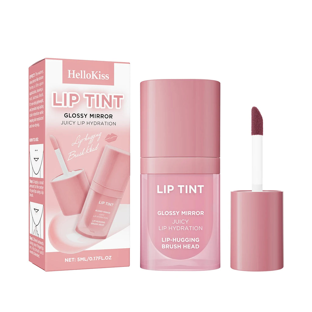 Hello Kiss 6-Color Matte Velvet Lip Gloss – Waterproof & Hydrating