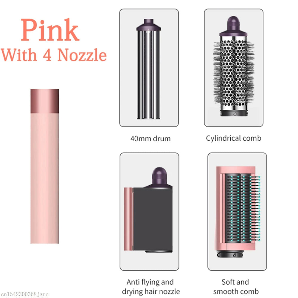 SenCiciMen X9 Multi Hair Styler Curling Iron Hair Hot Air Brush Curling Barrel Hair Dryer Salon Professional Curly Hair Styler Oasis Select 4 in 1 Pink China Mainland UK