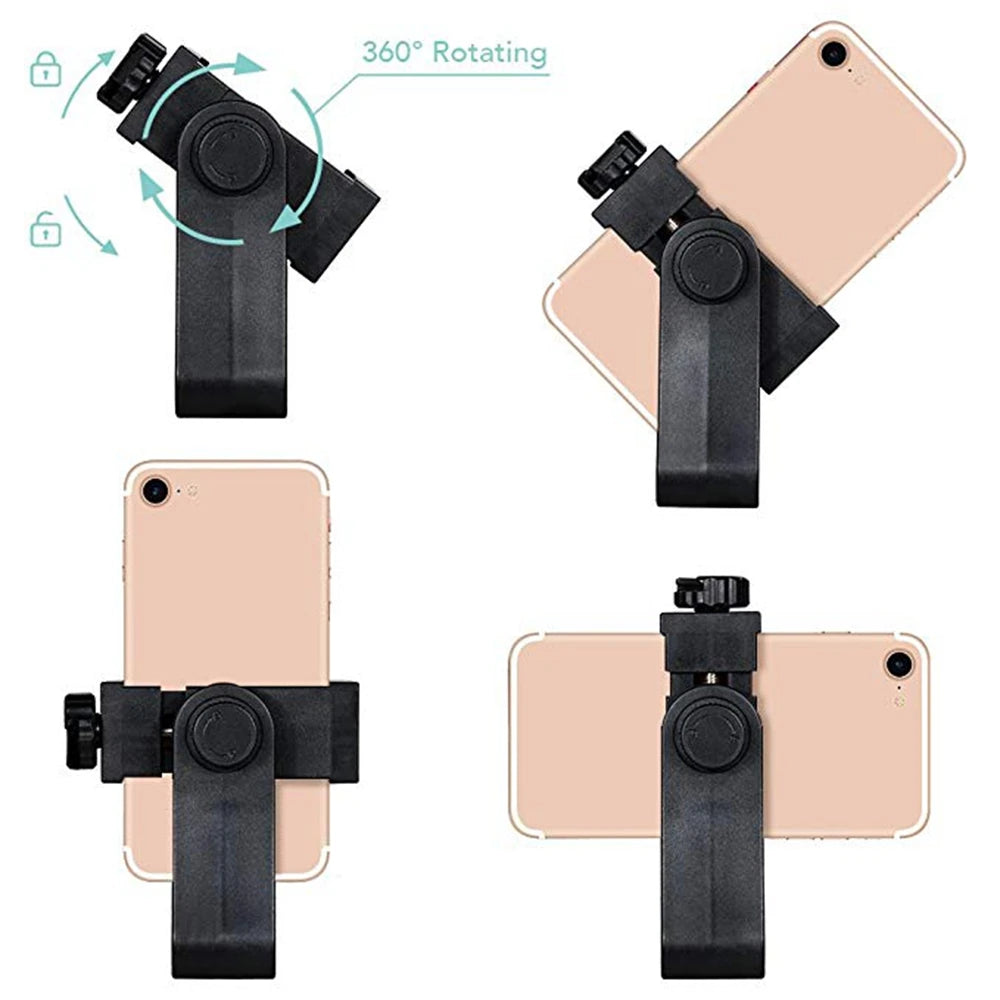 Universal Smartphone Tripod Mount Clip | Vlog & Live Stream