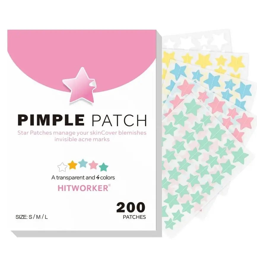 200 hydrogel star shaped acne patches - alcohol free, non irritating acne patches for men and women, suitable for all skin types Oasis Select