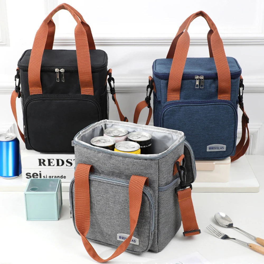 Insulated Lunch Bag – Expandable Double Deck Leakproof Tote