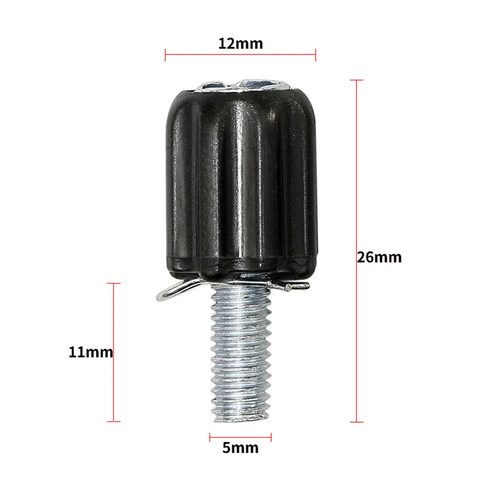 2PCS Bicycle Gear Cable-Barrel Adjuster Screw M5 Threaded Downtube Derailleur Bolt Steel+ABS 26x12mm Cycling Accessories Oasis Select