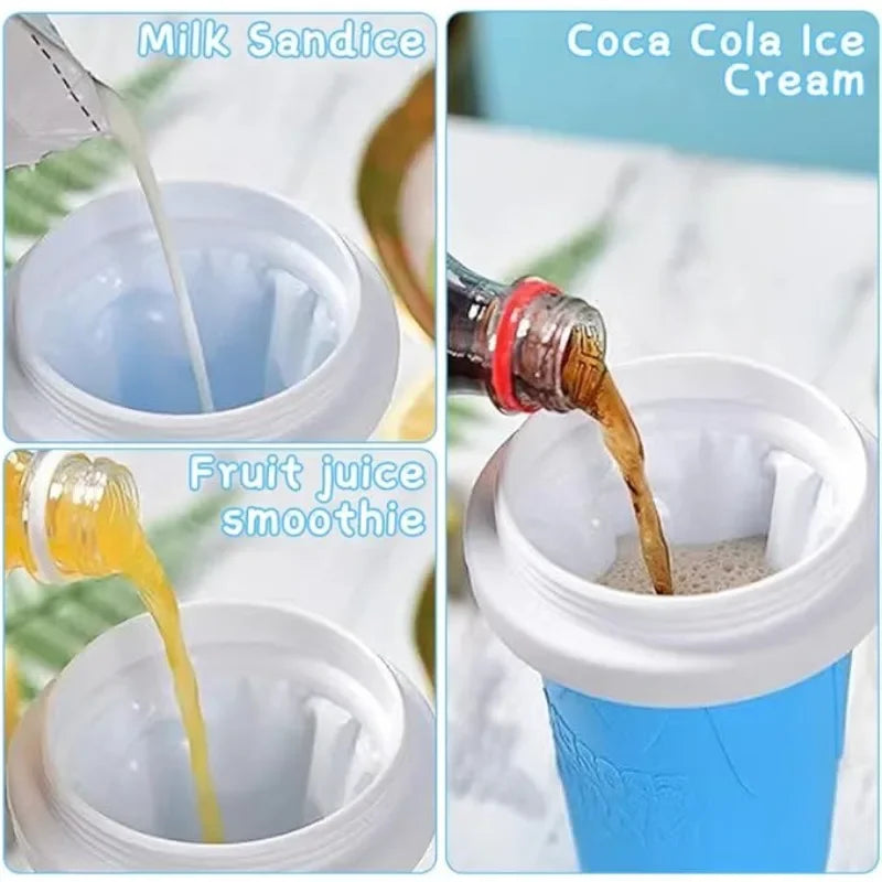 Quick-Frozen Slushy Maker Cup Large Capacity Slushy Cup For Homemade Smoothies Juice Ice Cream Summer Squeeze Beker Kitchen Tool Oasis Select