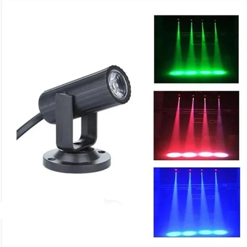 RGB LED Stage Spotlight 1W 360° Party Disco Flash Light LED Stage Spotlight Oasis Select RGB