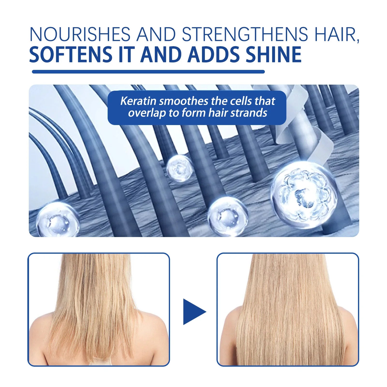 EELHOE Keratin Hair Straightening Cream – Frizz & Curl Repair Hair Straightening Cream Oasis Select