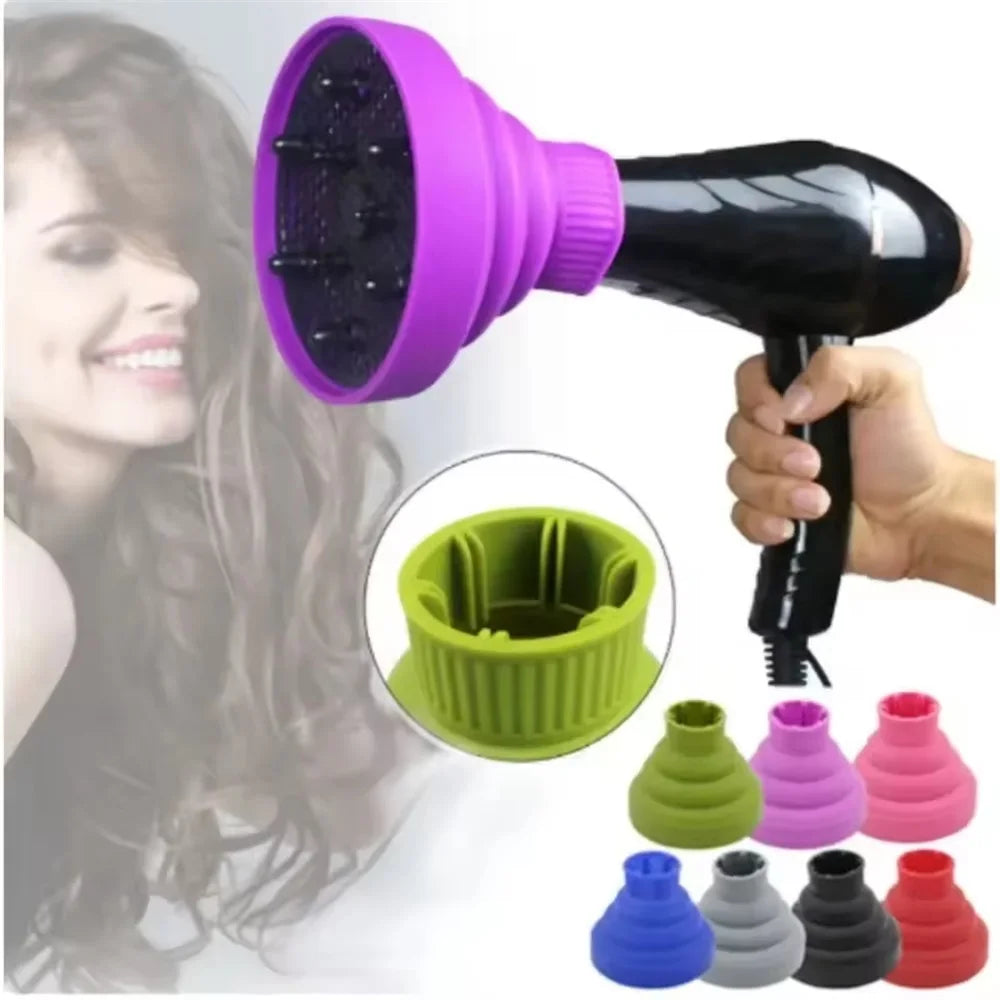 Silicone Hair Dryer Curl Diffuser – Foldable & Universal Fit Hair Dryer Diffuser Oasis Select
