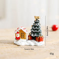 New Christmas Decorations Resin Small House Micro Landscape Resin House Small Ornaments Wholesale Oasis Select old man ornament