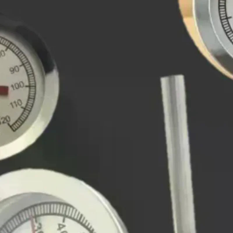 Kitchen Oven Thermometers Large Easy-Read Face Meat Thermometer Long Stem Stainless Steel Grill Fry Chef Smoker Thermometer Oasis Select