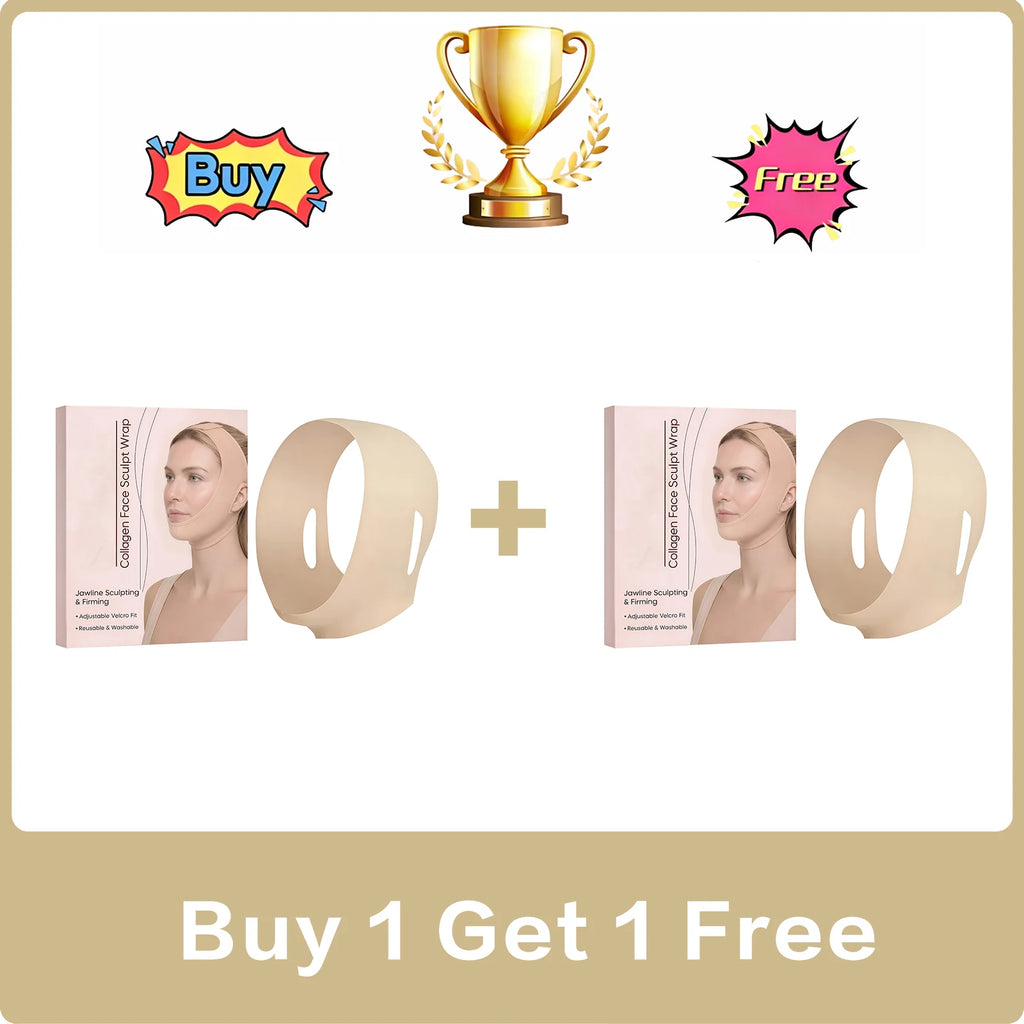 V-Line Jaw Lifting Face Strap – Breathable Contour Wrap Facial Contouring Strap Oasis Select Buy 1 Get 1 Free