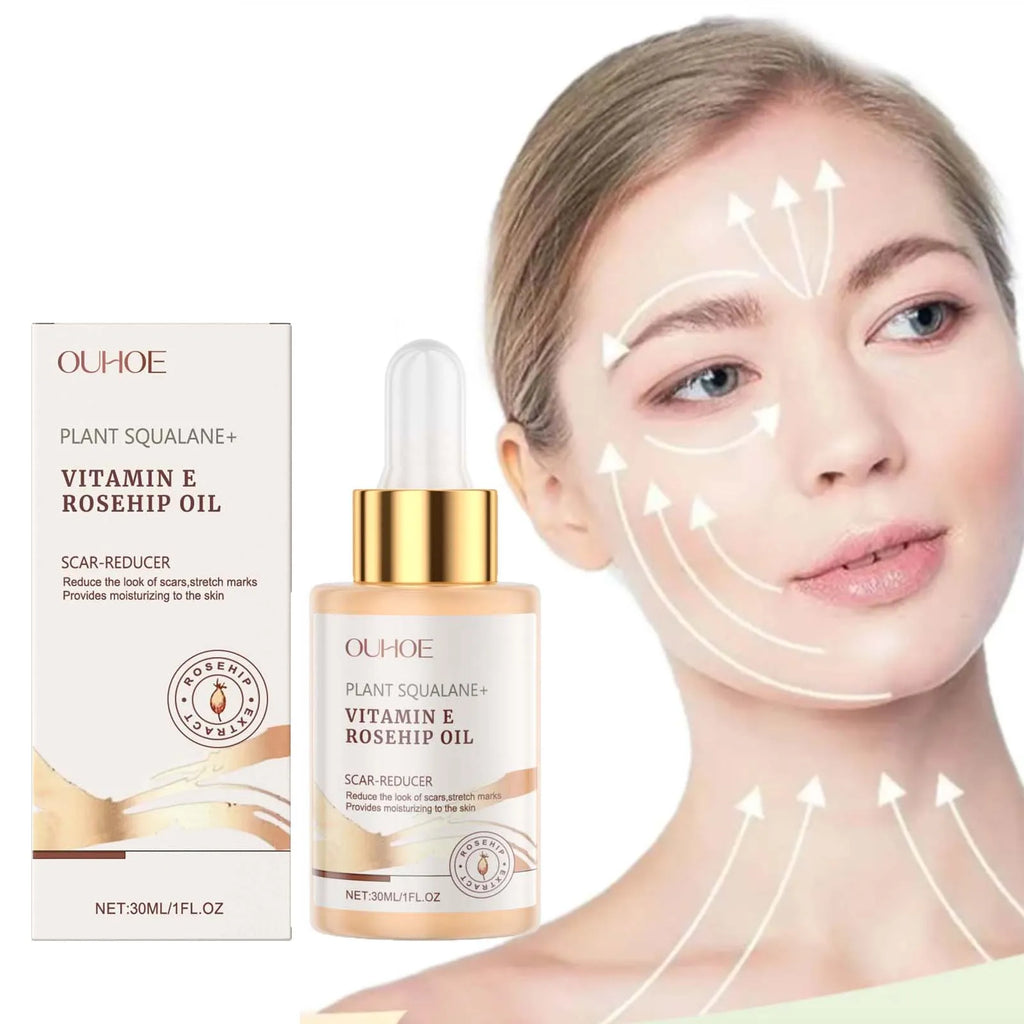 Moisturizing Squalane Rosehip Face Oil Lifting Firming Fade Fine Lines Smoothing Nourishing Skin Rejuvenation Facial Care Oil Oasis Select