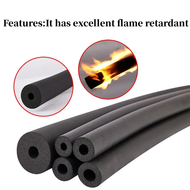 6-32MM Rubber Sponge Tube Air Conditioner Solar Water Heater Water Pipe Sleeve 1.8m Thermal Insulation Thermal Insulation Pipe Oasis Select