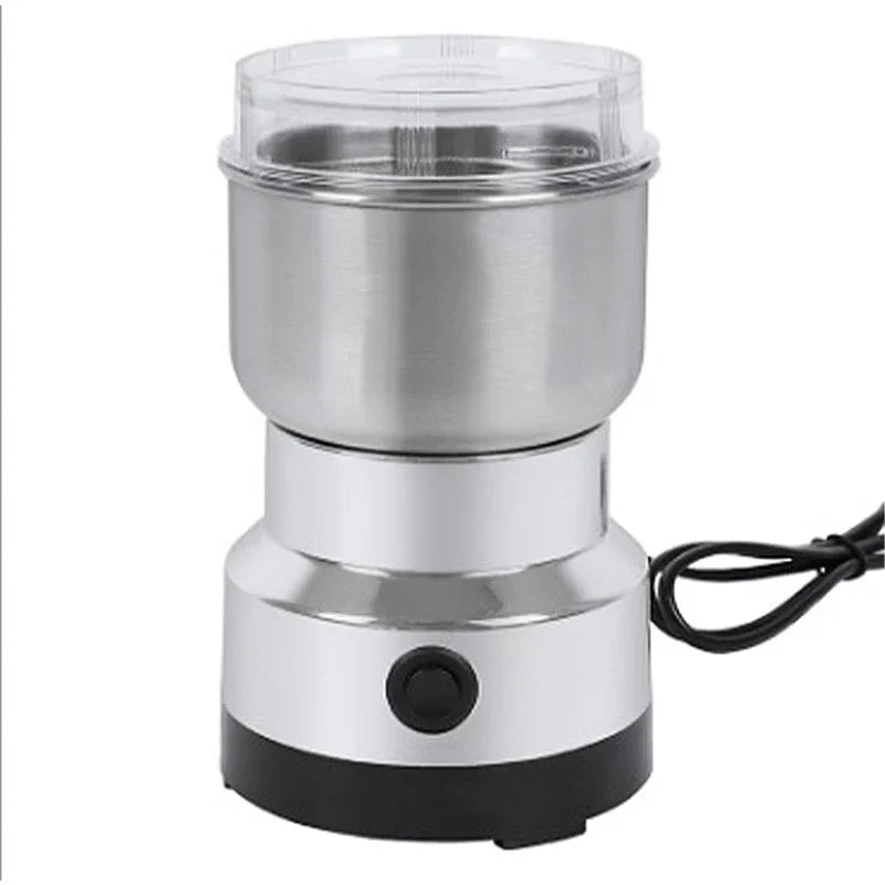 Mini Electric Grinder 300ml Ultrafine Pulverizer for Baby Food Coffee Spice Pepper Grain Mill with 2/4 Blades Household Use Oasis Select WHITE EU
