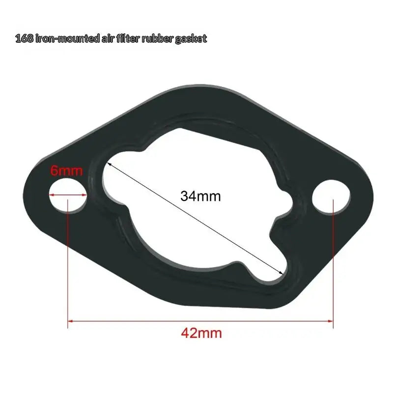 10Pcs Carburetor Air Filter Adapter Spacer Gasket for Small Engine Repair Compatible with Honda 152/168/188F GX160 GX270 GX390 Oasis Select A14