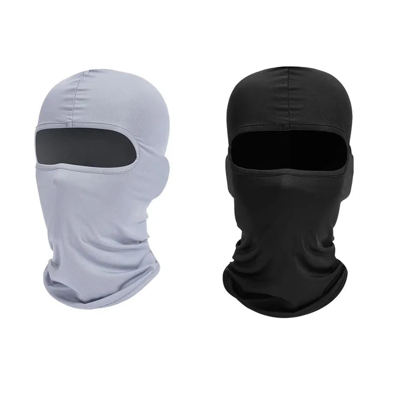 1/2pcs Men's Cycling Cap Balaclava Full Face Ski Mask Hood Hiking Camping Hunting Tactical Airsoft Cap Bike Hats Neck Gaiter Oasis Select 2pcs-mix 1