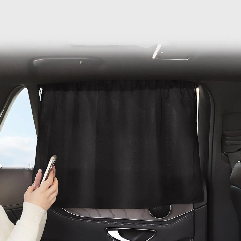 Car Curtains Suction Cup Blackout curtain Universal Sun Shade Cover Curtain Privacy Curtains UV Reflection Sunshade Protection Oasis Select