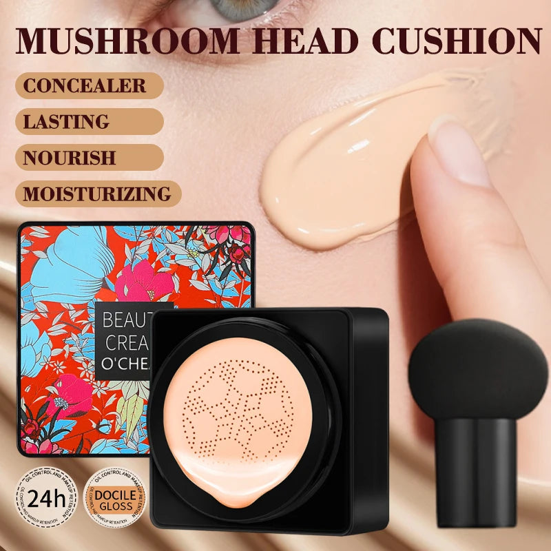 Foundation make-up contains mushroom head air cushion, BB cream is flawless, lightweight, full coverage, long-term moisturizing Oasis Select Default Title