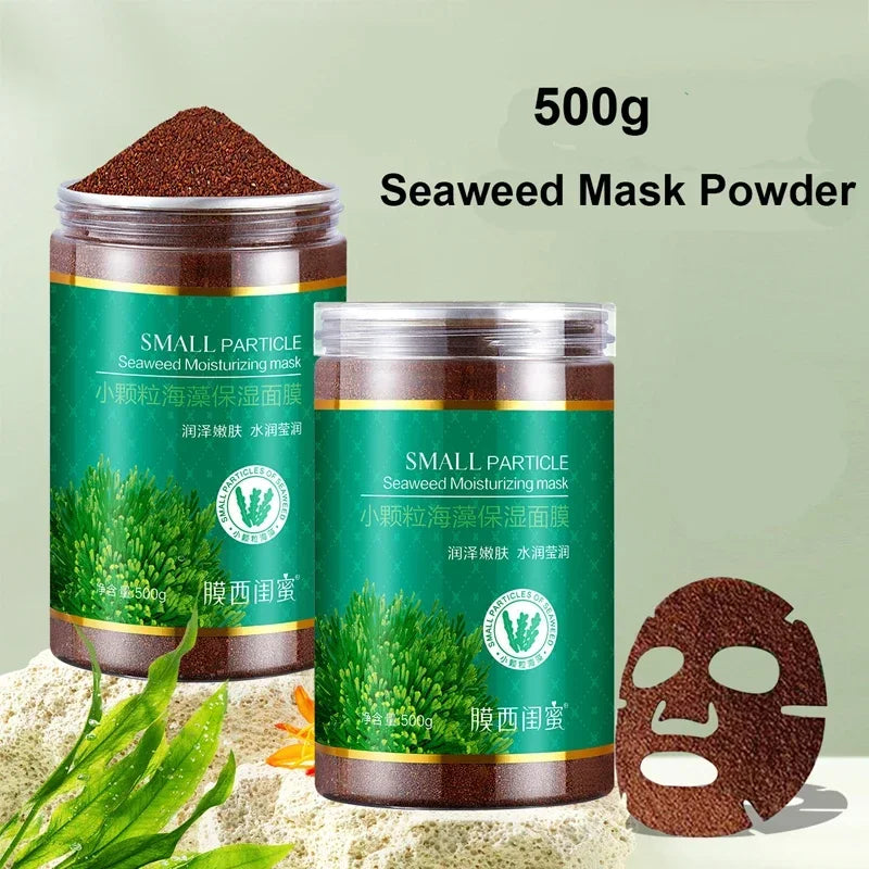 500g/650g Milk Seaweed Jelly Mask Powder Small Particles Marine Algae Moisturizing Mask Mud Softening Skin Improving Roughness Oasis Select