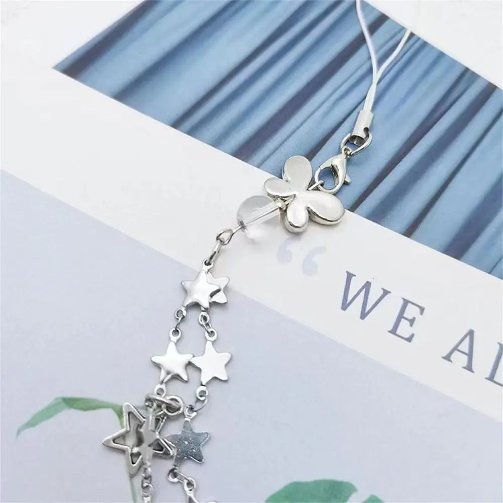 Y2k Phone Pendant Sweet Cool Girl Pink Chain Charms Kawaii Women Accessories Handmade DIY Cute Phone Strap Lanyard Oasis Select