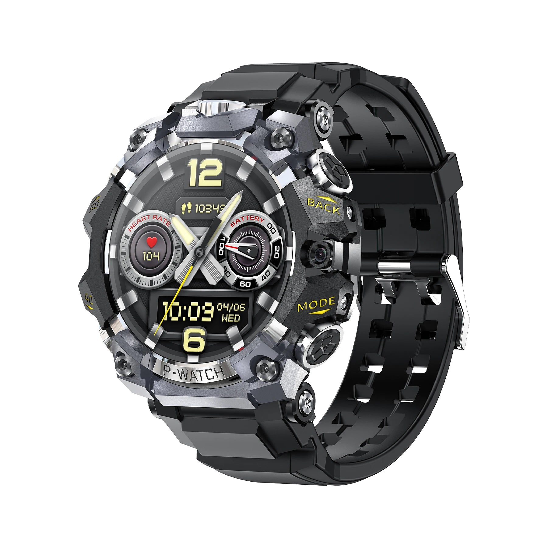 Q668 Smartwatch 5G Full Netcom Android 10.0 Smart Watch With 2150Mah Battery 800W HD Dual Camera Amoled GPS WIFI NFC Video Call Oasis Select Silver 4GB 64GB