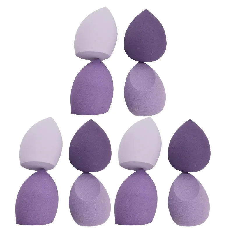 4/8/12/16pcs Makeup Sponge Cosmetic Puff Dry And Wet Combined Cosmetic Egg Women Foundation Powder Puff Bevel Cut Makeup Sponges Oasis Select 12pcs purple