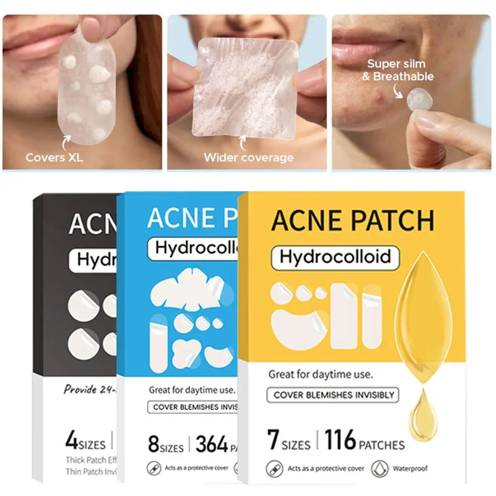 Large Hydrocolloid Pimple Patches Bulk – 9 Styles Face & Body Hydrocolloid Pimple Patches Oasis Select