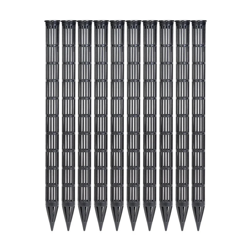 10/20Pcs Plant Aeration Tubes for Pots -Root Rot Prevention,Prevent Overwatering for Healthy Roots,Wet-dry Cycle.gardening Tools Oasis Select 10pcs black