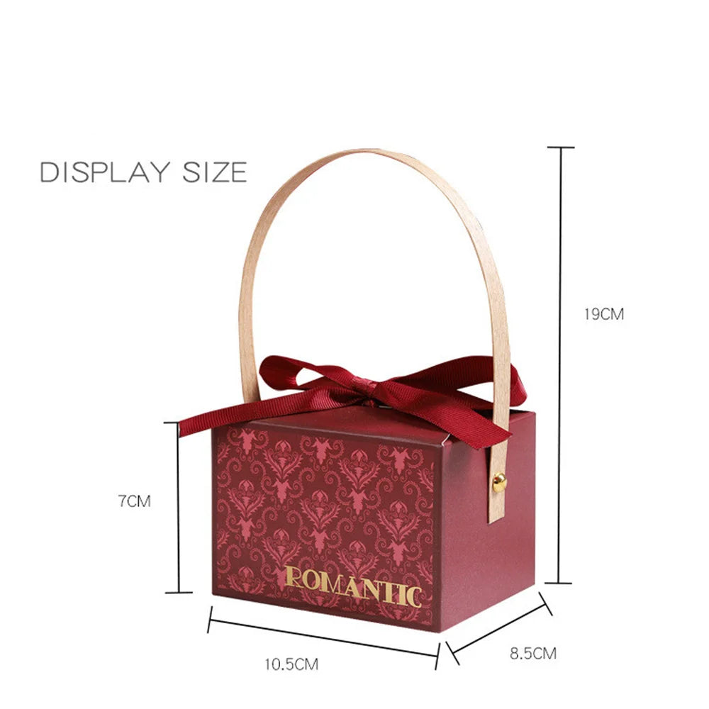 New Candy Box Champagne Gift Bags Birthday Baby Shower Favors Handheld Chocolate Gift Packing Box Decoration for Guests Oasis Select