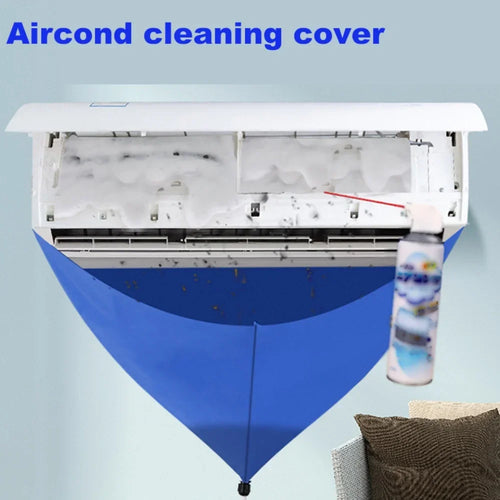 100cm PVC Air Conditioner Cleaning Cover Bag with Drain Pipe AC Cleaning Cover Bag Oasis Select
