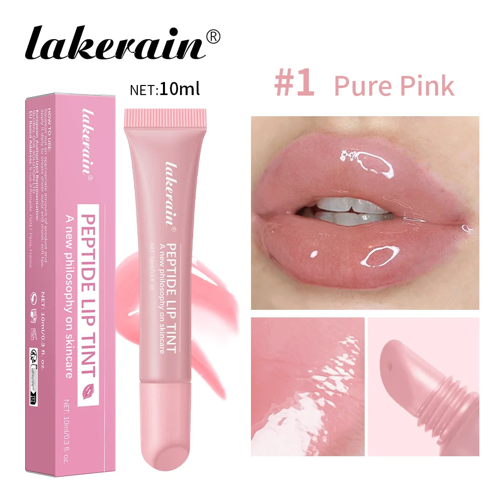 4pcs Mirror Lip Glaze Moisturizes Jelly Lip Enrichment Oil Lasting Water Light Glass Lip Oil Remove Line Lip Protection Serum Oasis Select 01 Pure Pink