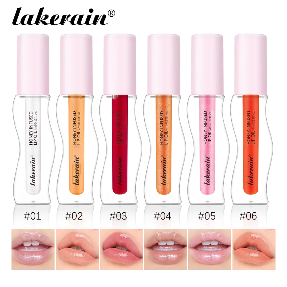 Crystal Fruit Honey Essence Lip Oil Sexy Plump Lip Jelly Strawberry Tinted Lip Liquid Waterproof Moisturize Oil Lipgloss Makeup Oasis Select