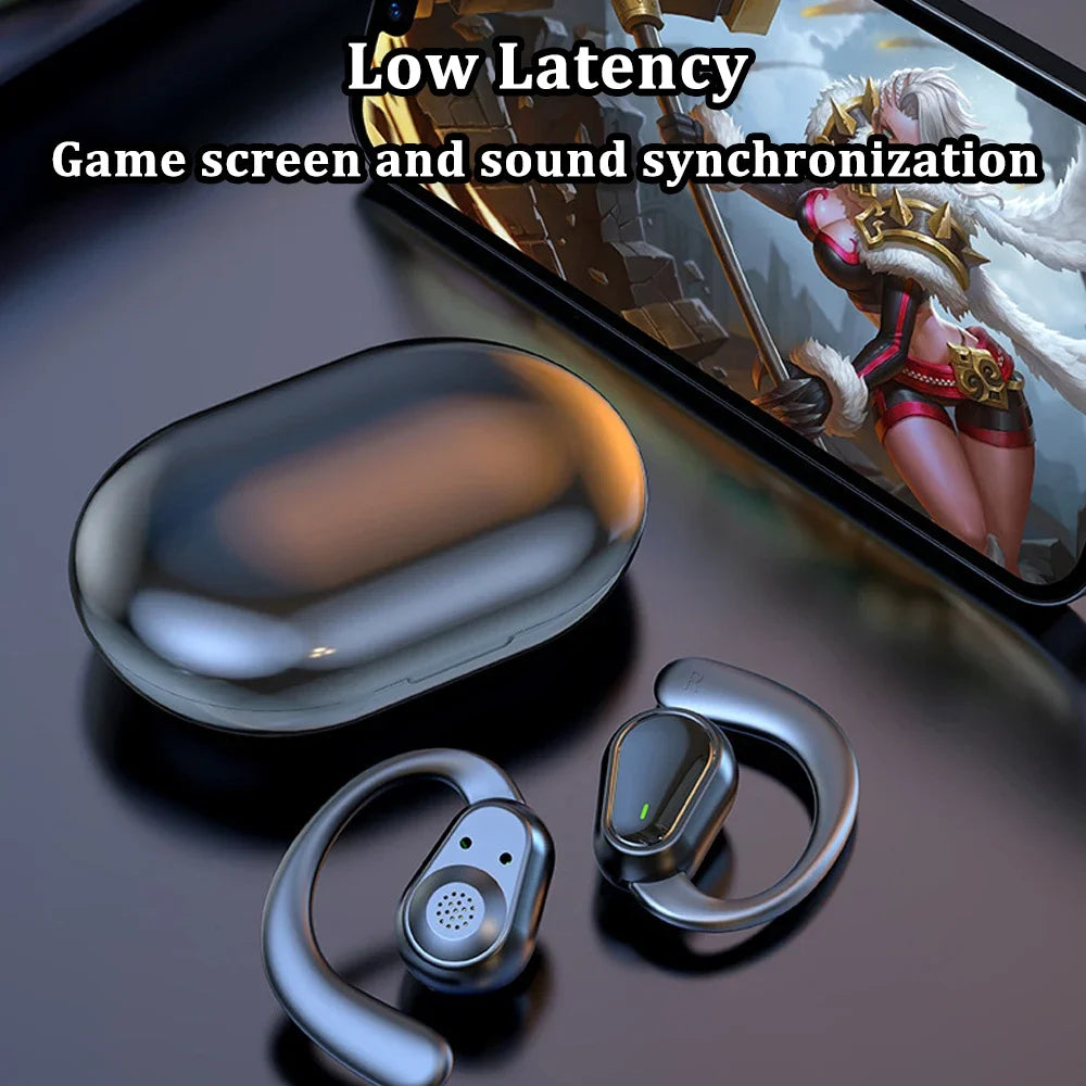 Bluetooth 5.3 Headphones Ear Hook Earphones Wireless Earphones HiFi Stereo Waterproof Headset Noise Reduction Earbuds for Xiaomi Oasis Select