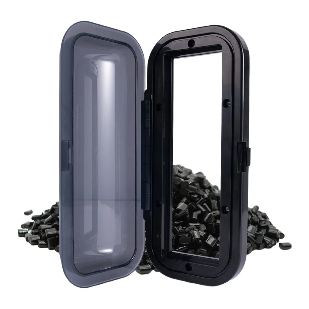 Water Resistant Marine Stereo Cover for Boat Radios Featuring Flipup Spring and Solid Construction for Durability and Protection Oasis Select