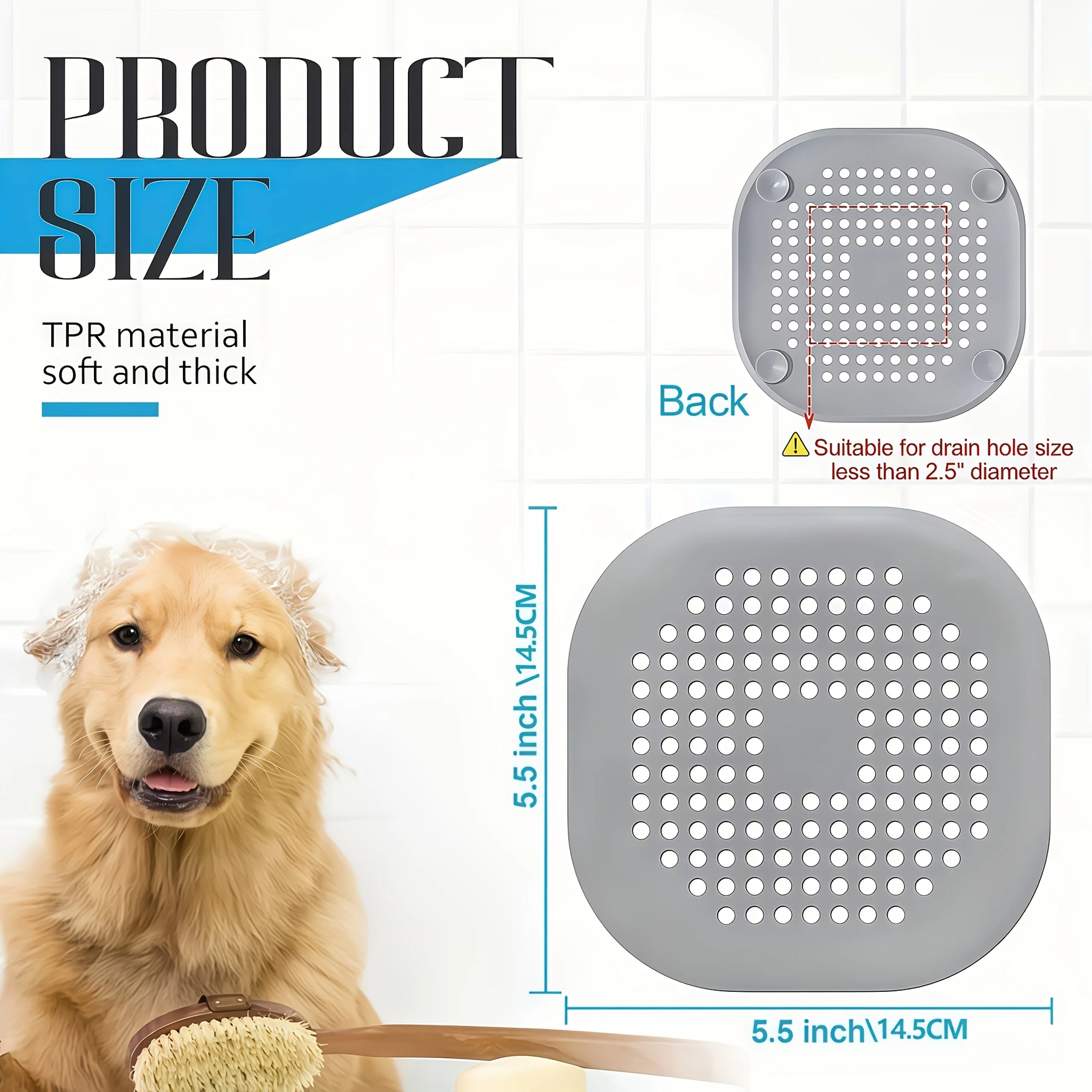 4PCS Drip Hole Hair Filter and Mesh Filter Cover - Kitchen Sink and Bathroom Drain Anti Clogging Floor Drain Oasis Select
