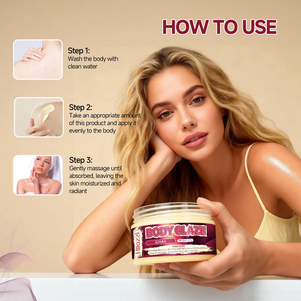 8oz 2oz Body Glaze Siamese Moisturizes, Protects, and Repairs Skin make the skin appear lighter, brighter, or more radiant Oasis Select