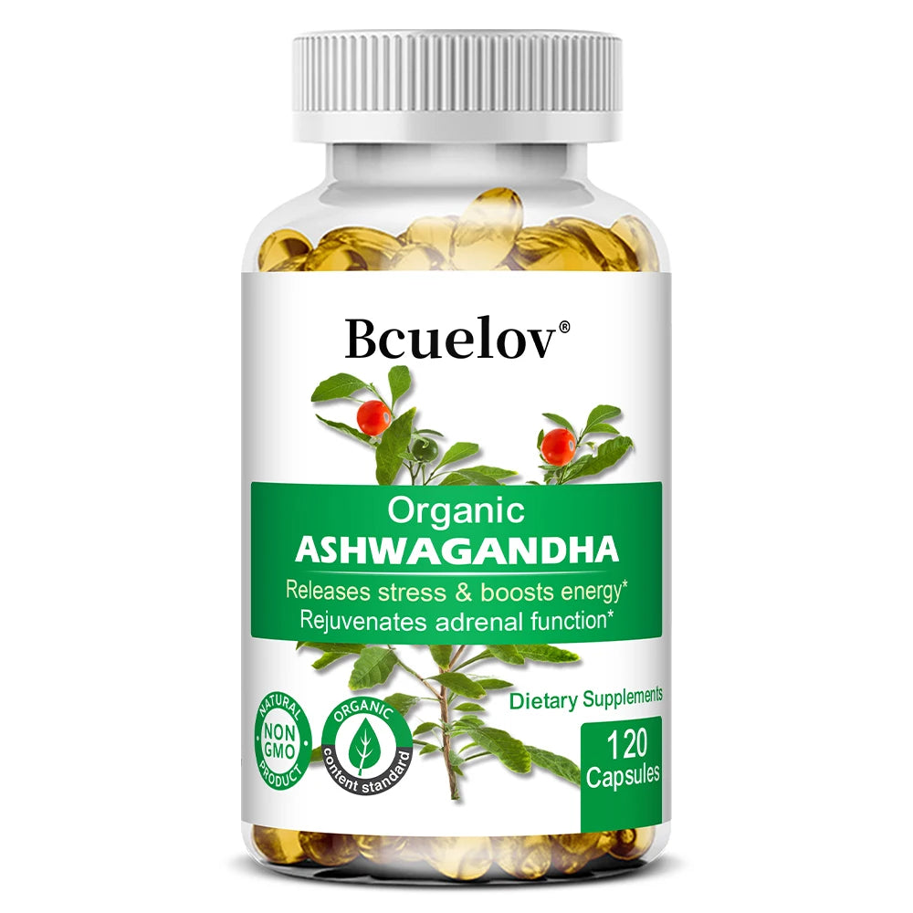 Organic Ashwagandha Capsules – Mood, Sleep, Focus & Energy