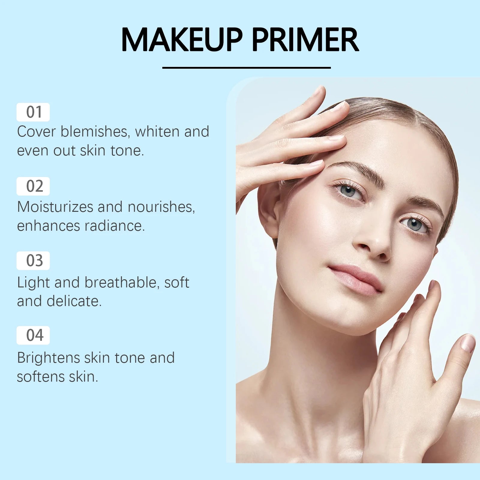 Eelhoe Hydrating Face Primer – Moisturizing Makeup Base Cream Face Makeup Primer Oasis Select