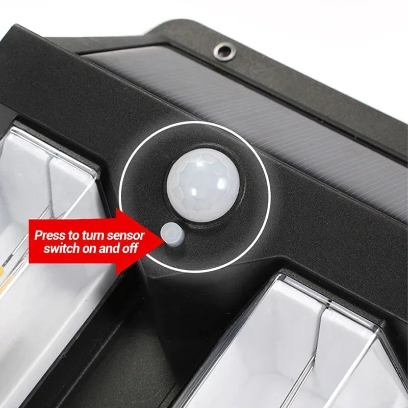 Solar Outdoor Wall Light – Motion Sensor LED Garden Lamp