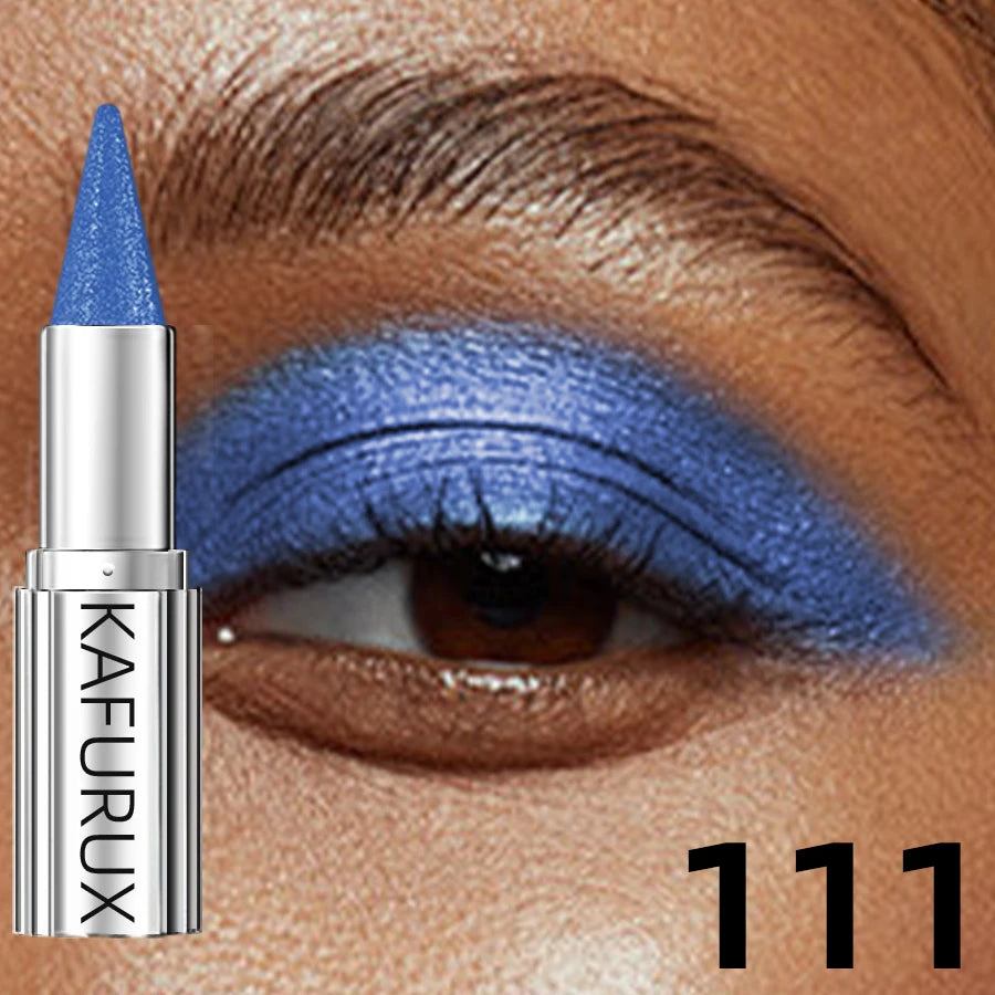 KAFURUX Metallic Glitter Eyeshadow Stick | 12 Colors, Waterproof