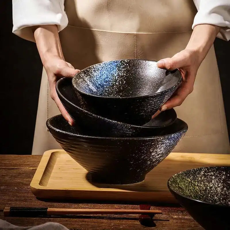 Japanese Ceramic Tableware Ramen Soup Noodle Bowls Commercial Bowl Home Restaurant Kitchen Dinnerware 7/8/9 Inch Oasis Select