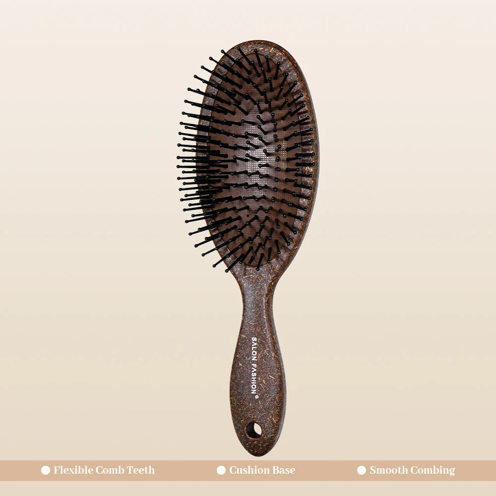 Wood Paddle Hair Brush – Scalp Massage & Detangling Comb Paddle Hair Brush Oasis Select 3861SY