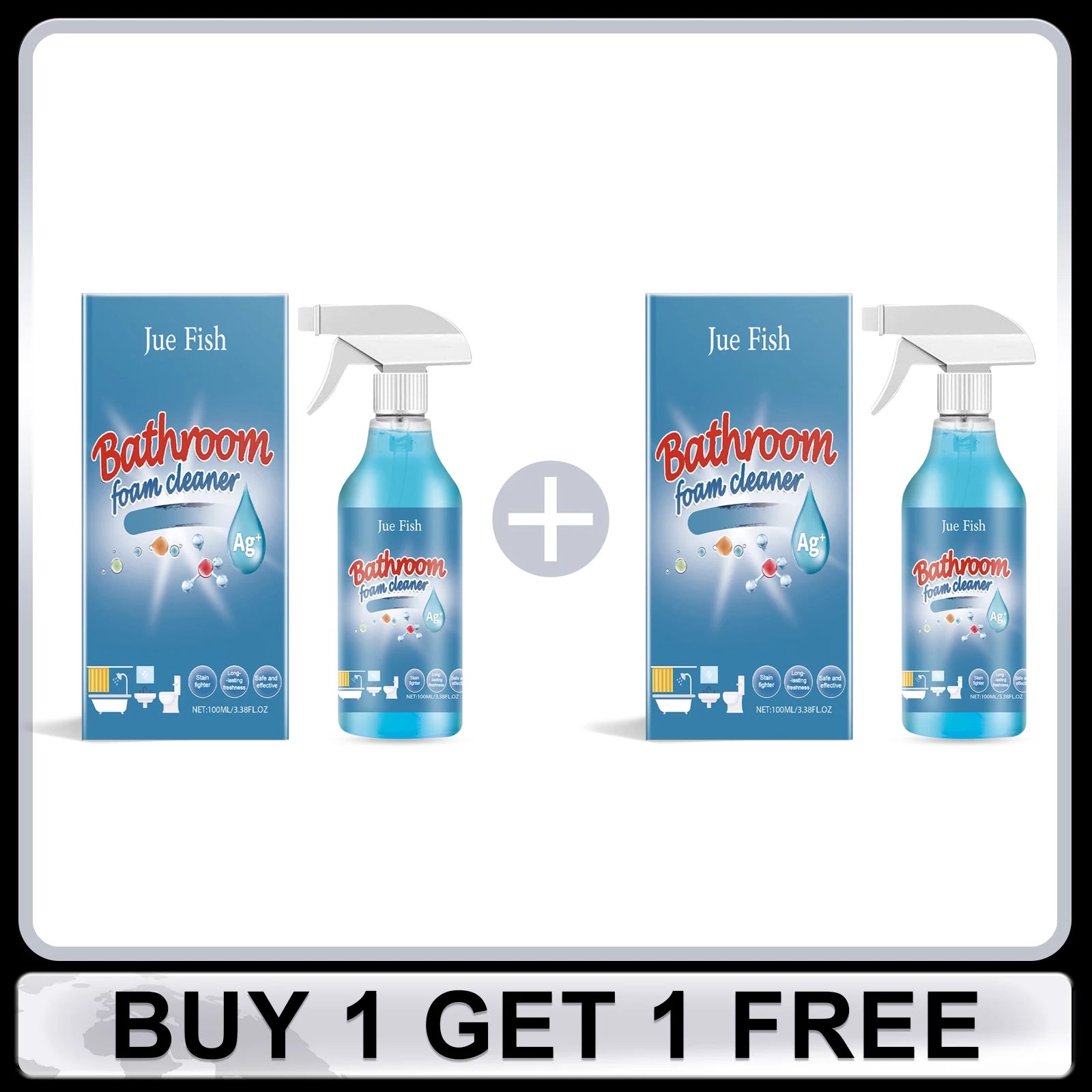 Bathroom Foam Cleaner Stubborn Grime Remover Rust Soften Scale Wall Joint Mold Cleaning Ceramic Tile Water Stain Scale Cleaner Oasis Select Buy 1 Get 1 Free